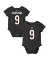 Nike Baby Boys And Girls Joe Burrow Black Cincinnati Bengals Player Name Number Bodysuit In Black