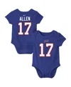 Nike Baby Boys And Girls Josh Allen Royal Buffalo Bills Player Name Number Bodysuit In Royal