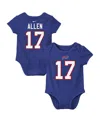 Nike Baby Boys And Girls Josh Allen Royal Buffalo Bills Player Name Number Bodysuit In Royal
