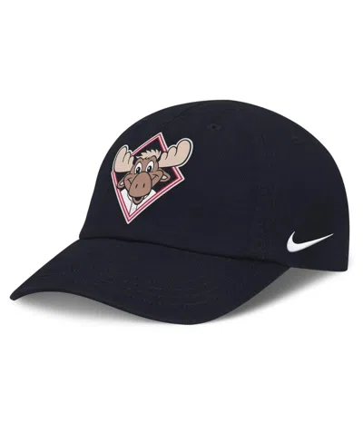 Nike Kids' Baby Boys And Girls Navy Seattle Mariners Mascot Club Flex Hat In Black