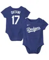 Nike Baby Boys And Girls Shohei Ohtani Royal Los Angeles Dodgers Name Number Fuse Bodysuit In Blue
