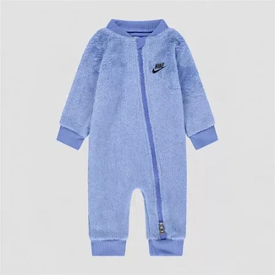 Nike Baby Boys Crew Neck Long Sleeve Jumpsuit In Multi