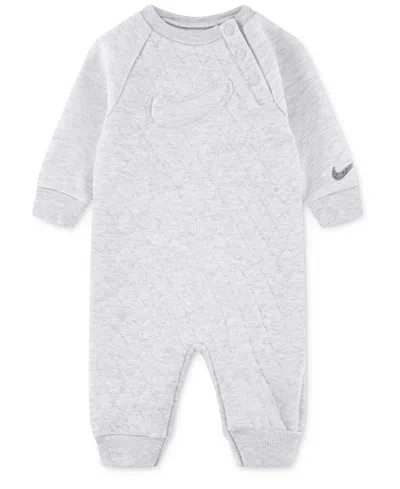 Nike Baby Boys Crewneck Readyset Coverall In Gray