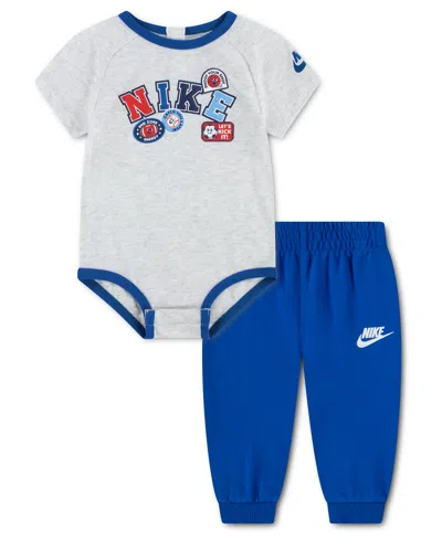 Nike Baby Boys' Graphic Bodysuit And Jogger Pants, 2-piece Set In Multi