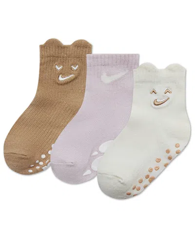 Nike Baby Boys' Gripper Socks, 3-pack In Multi