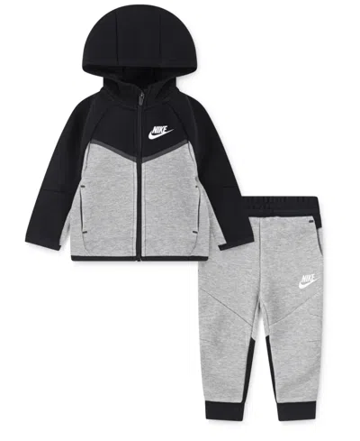 Nike Baby Boys Long-sleeve Hoodie And Pant, 2-piece Set In Multi
