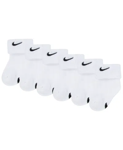 Nike Baby Boys Or Baby Girls Multi Logo Socks, Pack Of 6 In White