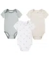 Nike Baby Boys Or Girls Essentials Bodysuits, Pack Of 3 In Mica Green