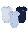 Nike Baby Boys Or Girls Essentials Bodysuits, Pack Of 3 In Playful Pink