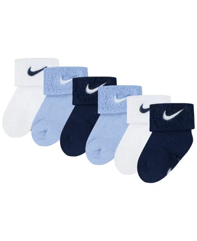 Nike Baby Boys Or Girls Terry Socks, Pack Of 6 In Multi