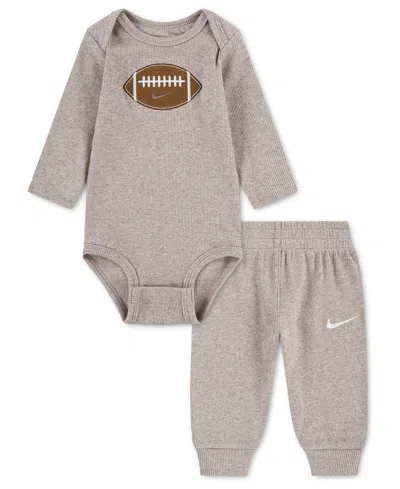 Nike Kids' Baby Boys' Readyset Grow Bodysuit And Pants, 2-piece Set In Neutral