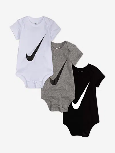 Nike Kids'  Baby Boys Swoosh 3 Pack Bodysuit Set In Multi