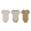 Nike E1d1 Baby (0-) Mix And Match Bodysuits (3-pack) In Brown
