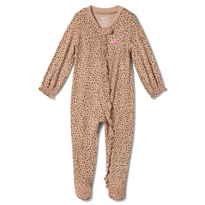 Nike Baby Essentials Baby (0-) Printed Coverall In Nude