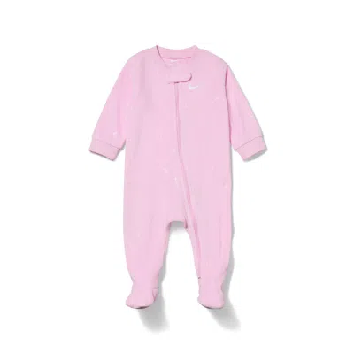 Nike Baby Essentials Baby (0-9m) Footed Coverall In Pink
