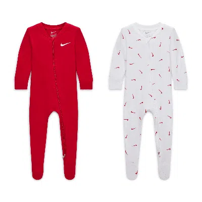 Nike Baby Essentials Baby Coveralls (2-pack) In Red
