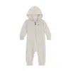 Nike Baby Essentials Baby Hooded Coverall In Neutral