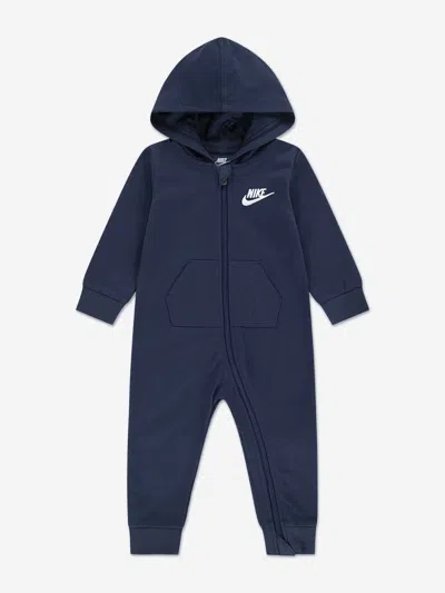 Nike Kids'  Baby French Terry Coverall In Blue