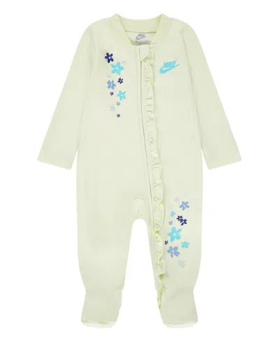 Nike Baby Girls Fresh Cut Ruffle Coverall In Light Green