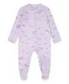 Nike Baby Girls Or Boys Printed Footed Coverall In Light Purple