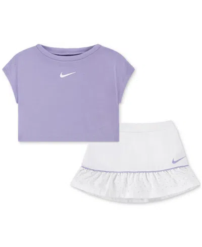 Nike Baby Girls Sunny Swoosh T-shirt & Scooter, 2 Piece Set