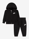 Nike Boys   Nsw Lbr Club Fleece Full Zip Set In Black
