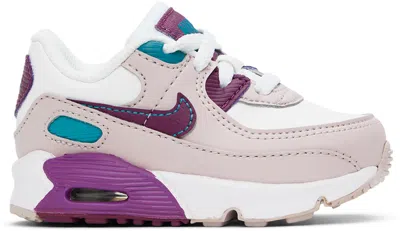 Nike Baby Purple & White Air Max 90 Ltr Sneakers In Summit White