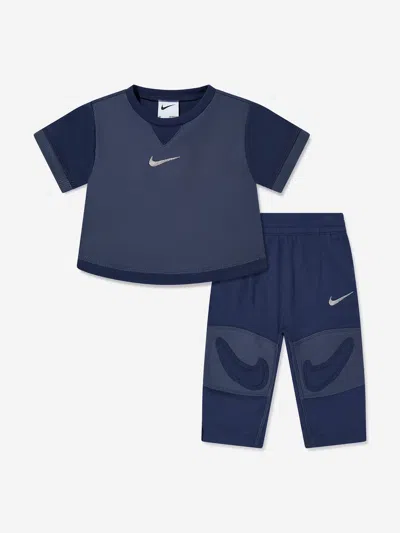 Nike Kids'  Baby Readyset T-shirt And Joggers Set In Blue