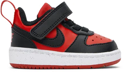 Nike Baby Red & Black Court Borough Low Recraft Sneakers In University Red
