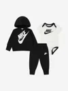 Nike Baby Sustainable 3 Piece Tracksuit Set In Black