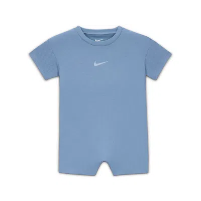 Nike Baby Waffle Romper In Blue