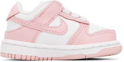 Nike Baby White & Pink Dunk Low Sneakers In Multi