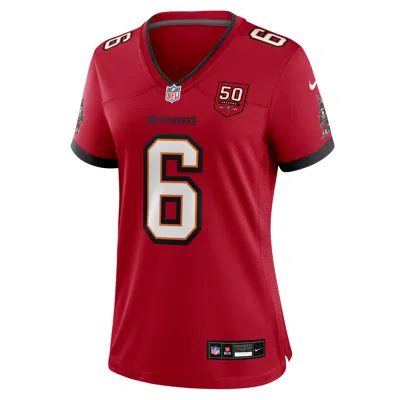 Nike Baker Mayfield Tampa Bay Buccaneers 50th Anniversary Womenâs  Women's Nfl Game Jersey In Red