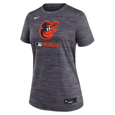 Nike Baltimore Orioles Authentic Collection Velocity  Women's Dri-fit Mlb T-shirt In Black