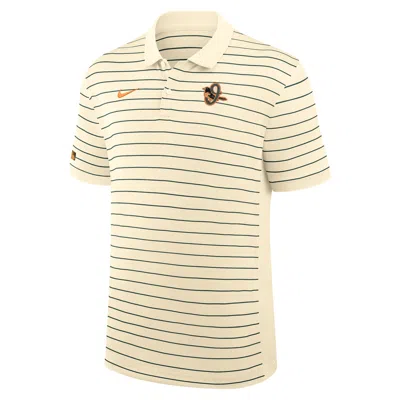 Nike Baltimore Orioles City Connect Striped Victory  Men's Dri-fit Mlb Polo In Neutral