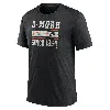 Nike Heather Black Baltimore Orioles Cooperstown Collection Local Stack Tri-blend T-shirt