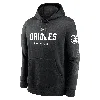 Nike Men's Black Baltimore Orioles Fashion Club Pullover Hoodie