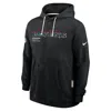Nike Baltimore Ravens Crucial Catch Sideline  Men's Dri-fit Nfl Pullover Hoodie In Black