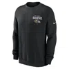 Nike Black Baltimore Ravens Primetime Club Fleece Pullover Sweatshirt In Black