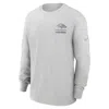 Nike Gray Baltimore Ravens Essential Heavy Max90 Long Sleeve T-shirt In Gray