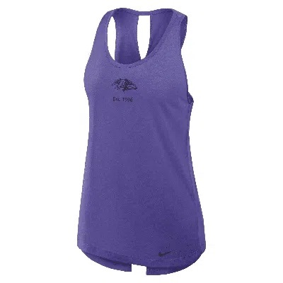 Nike Baltimore Ravens Established  Women's Dri-fit Nfl Tank Top In Purple
