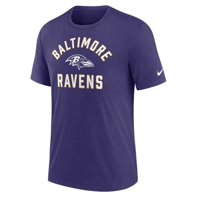Nike Baltimore Ravens Favorable Timeline  Men's Nfl T-shirt In Purple
