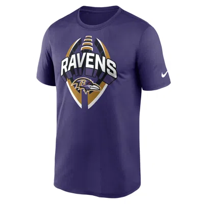 Nike Purple Baltimore Ravens Legend Icon Performance T-shirt In Blue