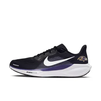 Nike Baltimore Ravens Pegasus 41  Men's Nfl Road Running Shoes In Black