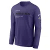 Nike Baltimore Ravens Play To Win Essential  Men's Nfl Long-sleeve T-shirt In Purple