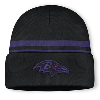 Nike Baltimore Ravens Primetime Utility  Men's Nfl Cuffed Beanie In Black