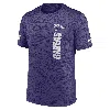 Nike Men's Purple Baltimore Ravens 2024 Sideline Velocity Performance T-shirt