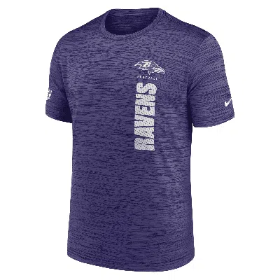 Nike Men's Purple Baltimore Ravens 2024 Sideline Velocity Performance T-shirt In Purple