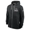 Nike Men's Black Baltimore Ravens Sideline Utility Player Performance Full-zip Hoodie In Black