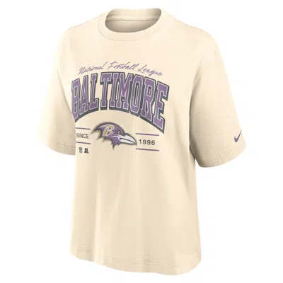Nike Baltimore Ravens Vintage Mod Boxy  Women's Nfl T-shirt In Multi